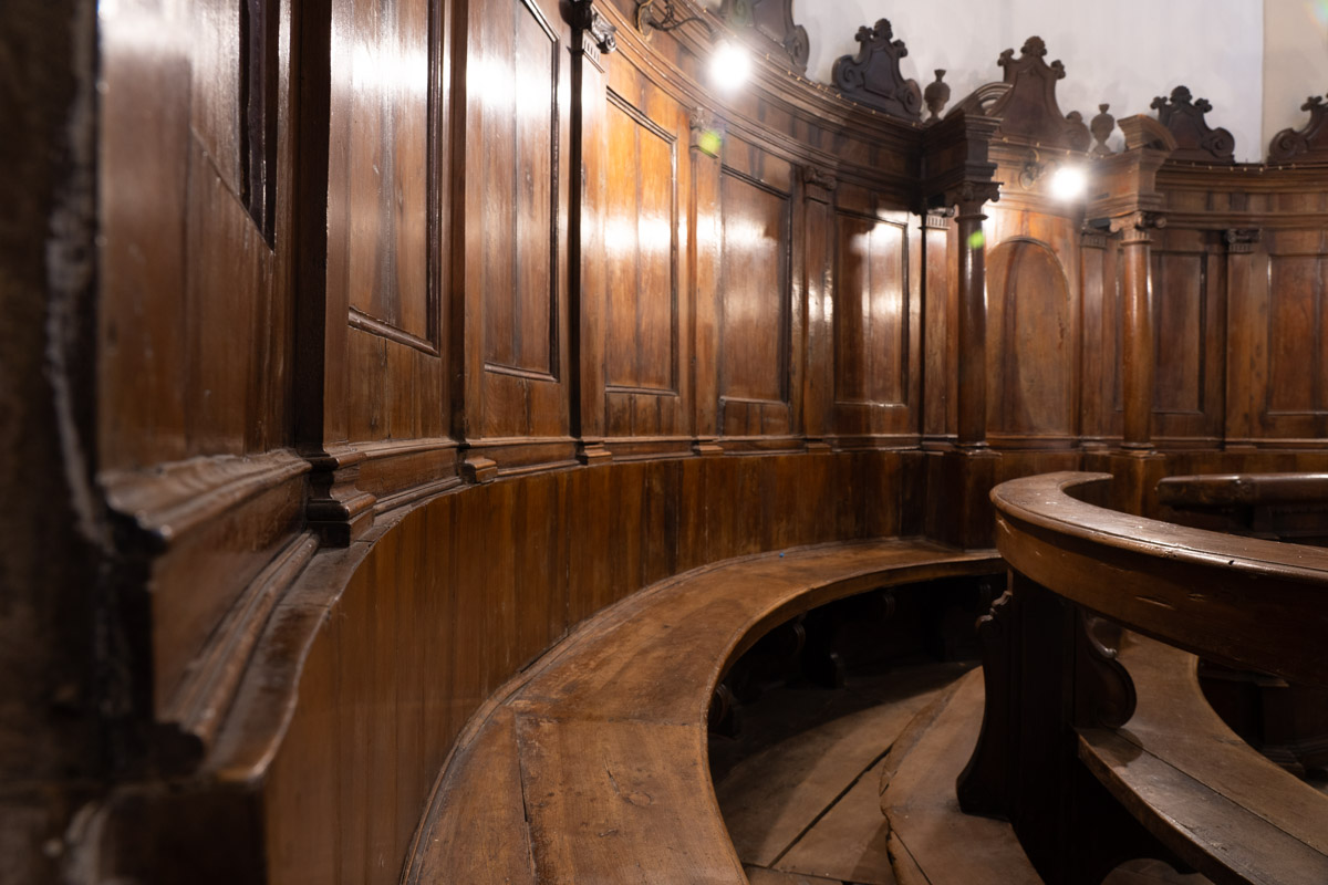Il coro ligneo della chiesa parrocchiale